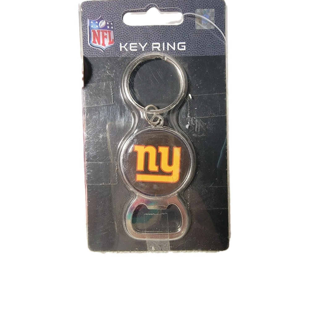 New York Giants Bottle Opener Keychain Key Ring NFL Great American Products NIP